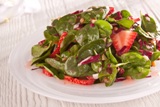 Strawberry Spinach Salad with Raspberry Vinaigrette